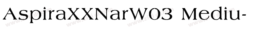 AspiraXXNarW03 Mediu字体转换